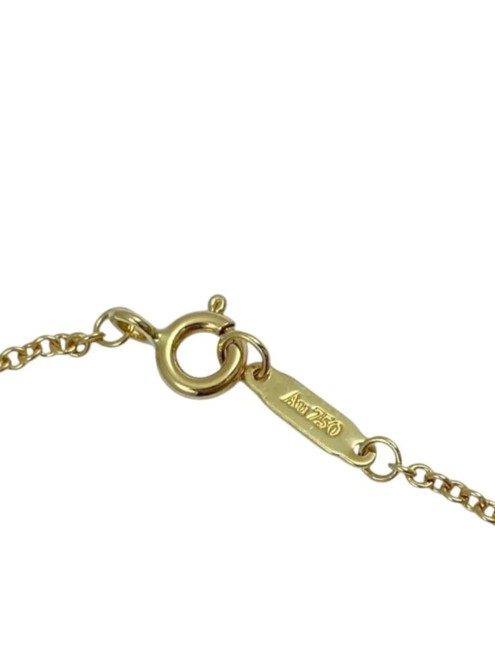 Tiffany & Co T Two Double Chain Accessory 18k Diamond Yellow Gold Bracelet